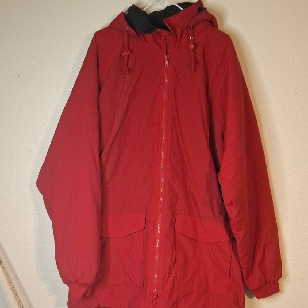 Tri-Mountain Red Hooded Jacket size 2XLT